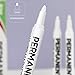 White Permanent Marker 0.2mm Fine Tip Water Resistant Paint Pen for Art Painting