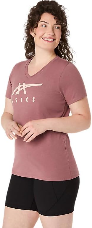 ASICS Women's Stripes Vneck Running Apparel
