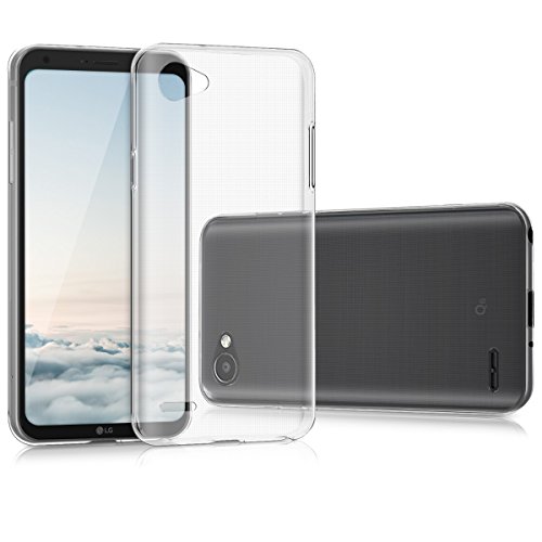kwmobile Funda Compatible con LG Q6 / Q6+ - Carcasa de TPU para móvil - Cover Trasero en Transparente