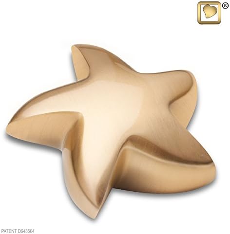 Star Keepsake with Brushed Gold Finish by LoveUrns