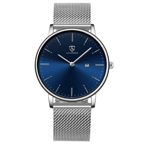 BEN NEVIS Mens Watch, Minimalist Fashion Simple Wrist Watch Analog Date with Stainless Steel Mesh Band