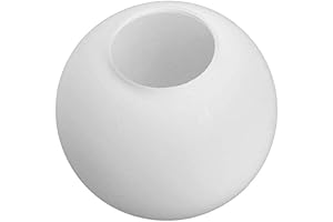 BOKT Frosted White Glass Globe Lamp Shade Replacement