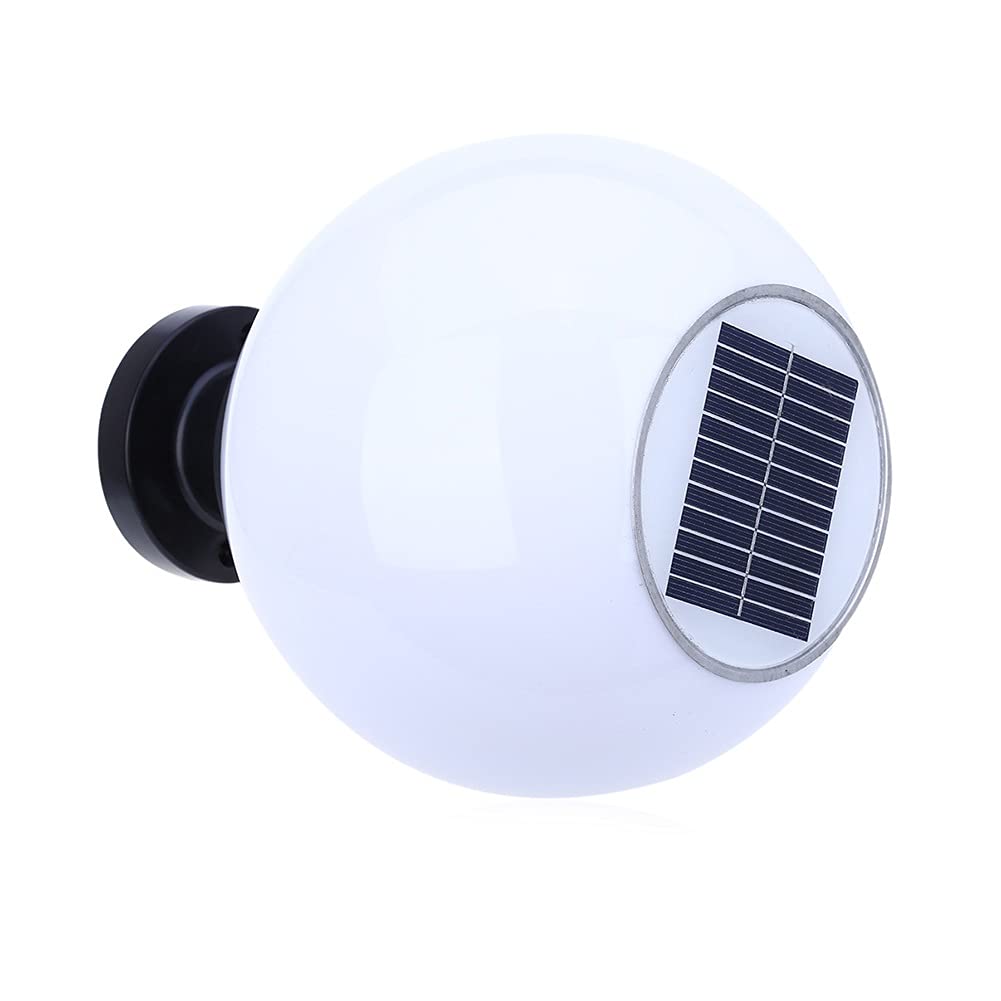 Światła słupkowe na zewnątrz, światła ogrodowe oświetlenie tarasu solarne zaślepka kula w kształcie kuli na zewnątrz ogród solarna lampa filarowa wodoodporna lampa biurkowa LED światła ścieżki oświetlenie krajobrazu