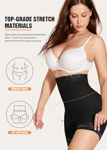 Image of SHAPSHE Shapewear for Women Tummy Control Shorts Body Shaper High Waist Butt Lifter Panties Compression Underwear for Dresse