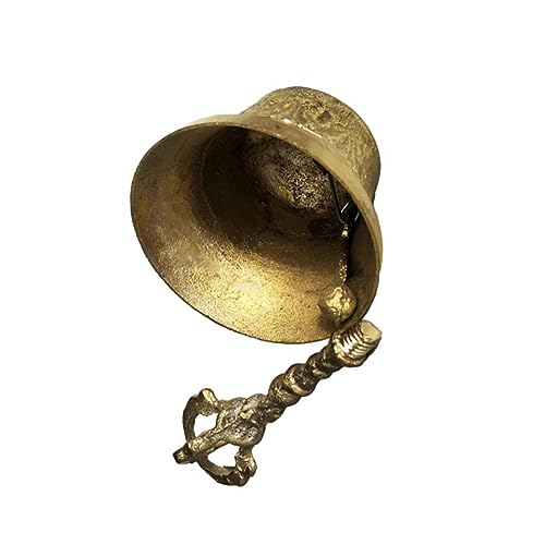 LALAFINA Small Meditation Hand Bell Jingle Bells Handbell for Adults for Home and Decor