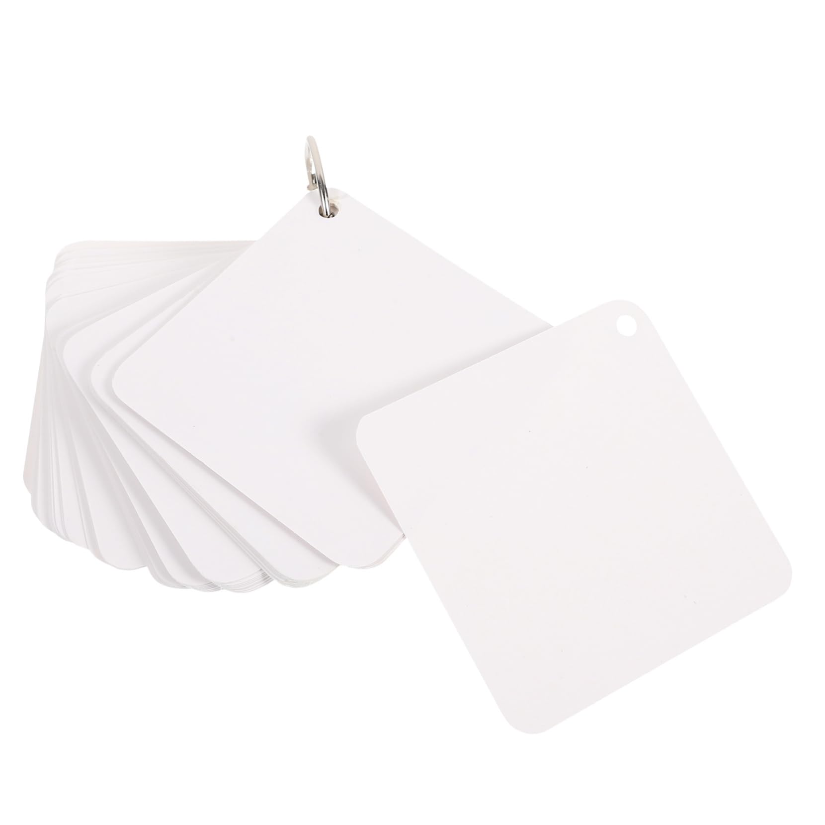 Carte Indice Bianche Perforate Carta con Anelli Metallici