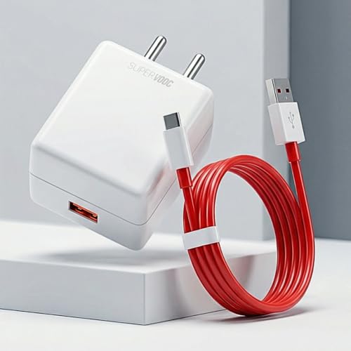 Image of 65W SUPERVOOC Power Adapter with PD Fast Charging | Compatible with OnePlus 12 12R 11 11R 10 10R Nord CE 3 Lite 5G Nord 2T CE 2 Lite Nord 5G| Original Fast Charging