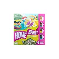 Disney Princess Home Sprint Board Game, 4 Princess Playing Pieces Included, Family Friendly Game, Great Gift For Kids, Ages 4+