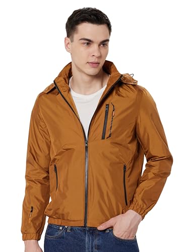 Image of Qube By Fort Collins Men's Polyester Standard Length Regular Fit Lightweight Winter Jacket - Sporty, Stylish & Warm Outerwear for Cold Weather