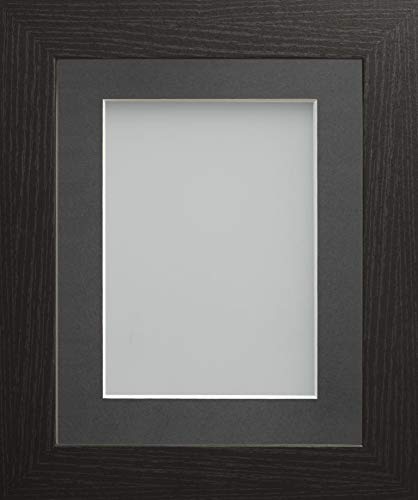 Frame Company Watson Black 6x4 Frame with Grey Mount for 4x3 โ image 1