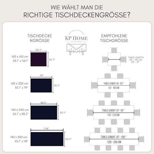 KP HOME Premium Frühling Abwischbare Tischdecke - Frühlingsblumen wasserdichte PVC Tischdecke Rechteckige 200 x 140cm Kunststoff Wachstuchtischdecke – Wachstuch für Küche, Esszimmer und Außenbereich