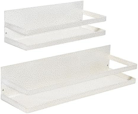 Uten Large Magnetic Spice Rack for Refrigerator, 2 Pack Strong Magnetic Shelves, Magnetic Shelf Moveable Fridge Organizer for Kitchen Holding Spices, ...