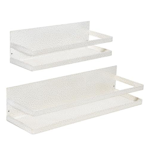 Uten Large Magnetic Spice Rack for Refrigerator, 2 Pack Strong Magnetic Shelves, Magnetic Shelf Moveable Fridge Organizer for Kitchen Holding Spices, Jars, Perfect Space Saver Storage Spice Rack by Uten - Used condition - US$16.25