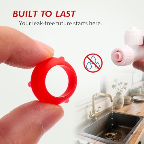 Image of Litorange 16435 Silicone Swivel Seal, 1 /2 inch PEX Swivel Cone Washer for RV Bathroom Valve & Shower Freshwater Hose(Pack of 20)