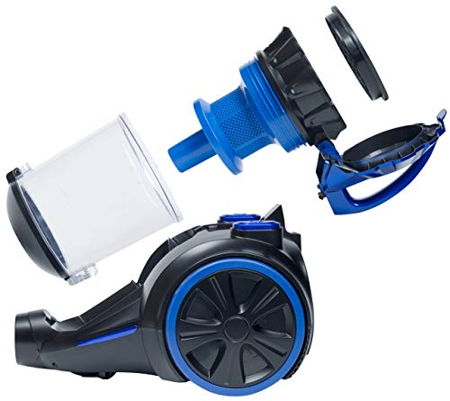 Bestron Zakloze multi-cilinder stofzuiger Multipo Plus, Aktrionstraal: 7 m, capaciteit: 2 l, 700 watt, zwart/blauw - Image 4