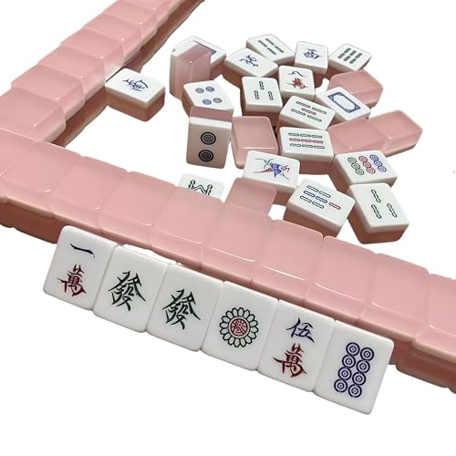 Juego de mesa Mahjong tradicional de acrílico