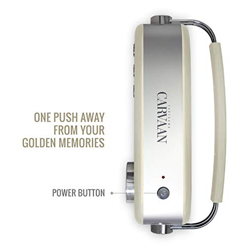 Saregama Carvaan Hindi - Portable Music Player with 5000 Preloaded Songs, FM/BT/AUX (Porcelain White)