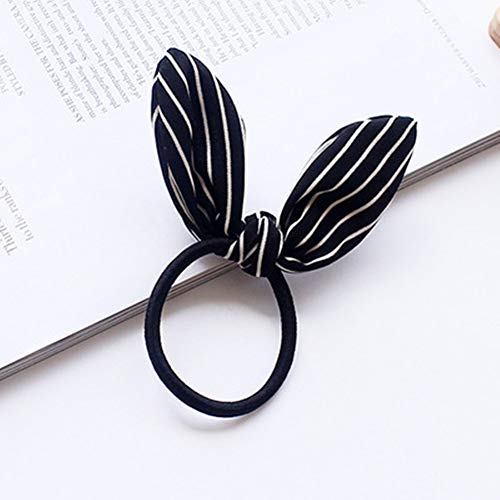 Ruihfas WF 12Pcs Lovely Rabbit Ear Bow Hair Bands Scrunchies Elastic Bow Hair Ties Ropes Hairband Headband Ponytail Holders thumb #6