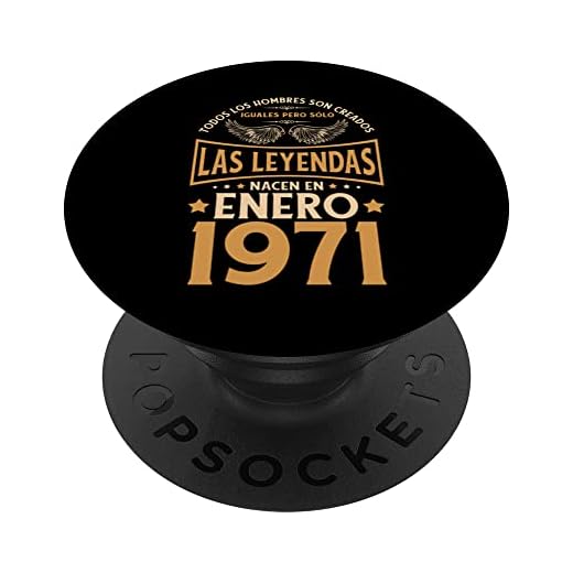 Cumpleaños Hombre Regalos Las Leyendas Enero 1971 PopSockets PopGrip Intercambiable