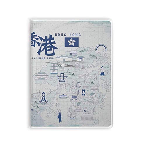 Carnet de notes Hong Kong couverture souple pages pointillées pour écrire