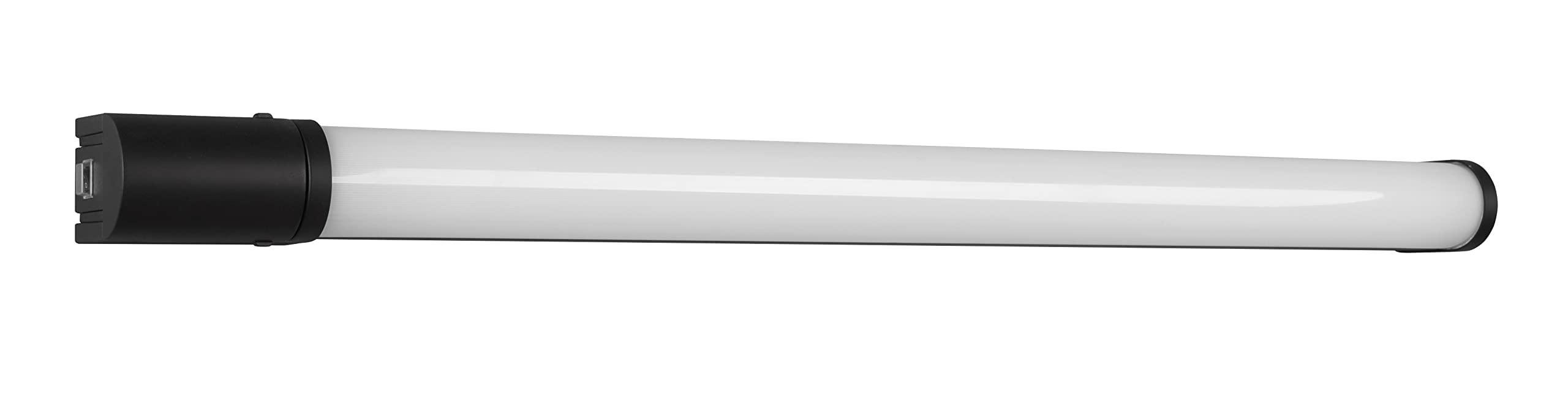 Trio Leuchten Piera 284077932 - Lampada da parete a LED da bagno, in plastica nera opaca, con LED da 16 Watt, interruttore, presa elettrica