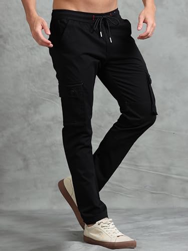 Image of Miraan Men's Regular Fit Mid Rise Cargo Pant