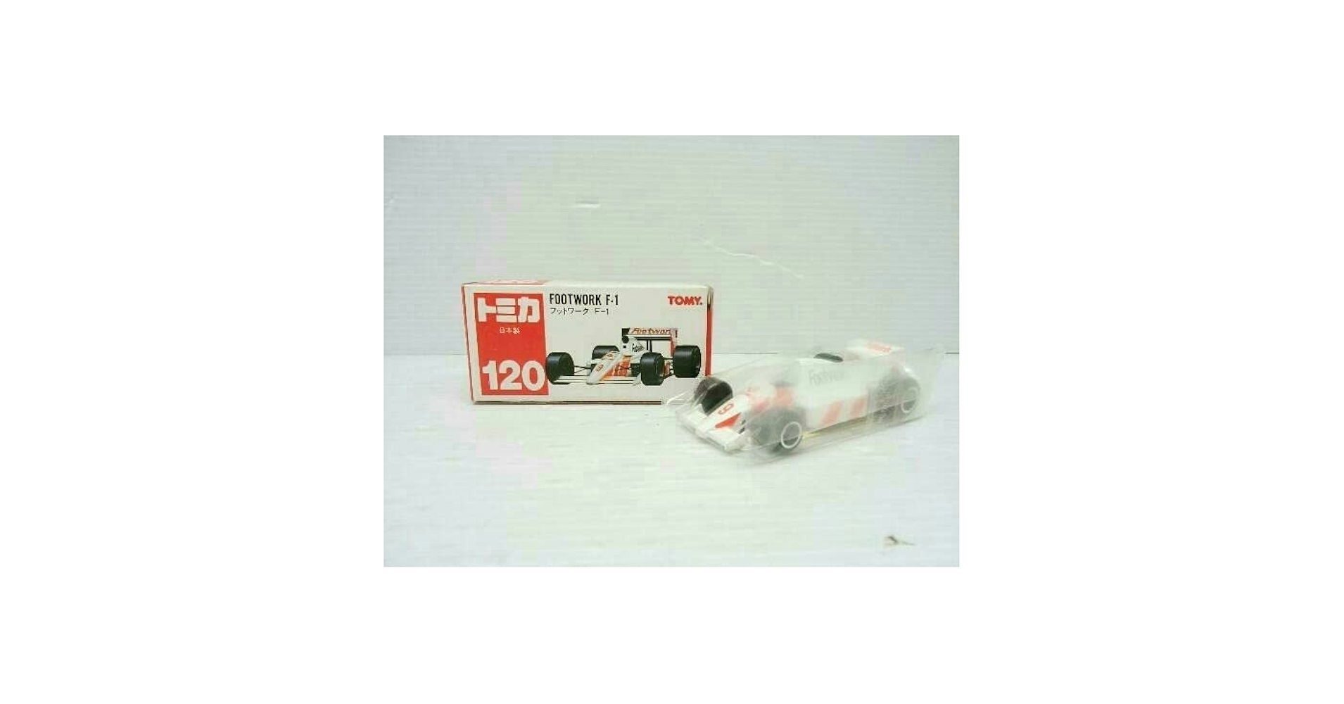 Amazon.co.jp: 現状品 トミカ No.120 フットワーク F-1 白 黒