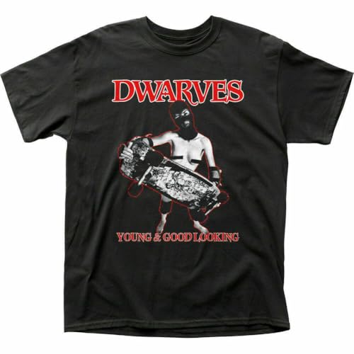 Dwarves Young & Good Looking T Shirt Mens Rock N Roll Band Tee Black Black