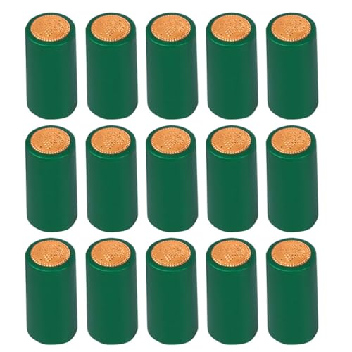 VALICLUD Lot de 200 Capsules Thermorétractables Vertes pour Bouteilles de Vin Rouge Films Thermorétractables pour Vin Maison Colle Jetables pour Conservation et Présents