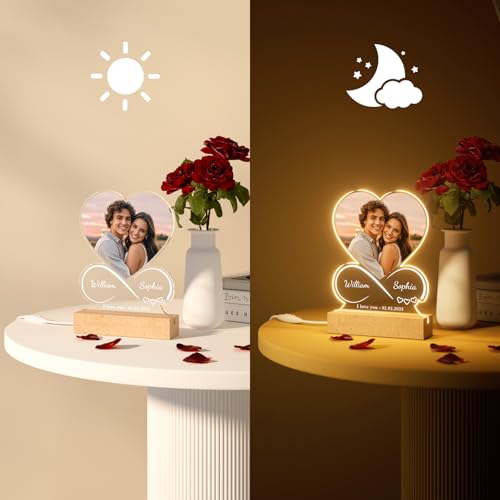 iDIY Custom Picture Frame with Photo - Made in USA - Valentines Day Gifts for Him Her - Couple Gifts for Boyfriend Girlfriend - Personalized Gift for Anniversary Birthday - Image 4