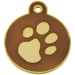 Imarc Goldene Pfoten Katzenmarke Braun Rund
