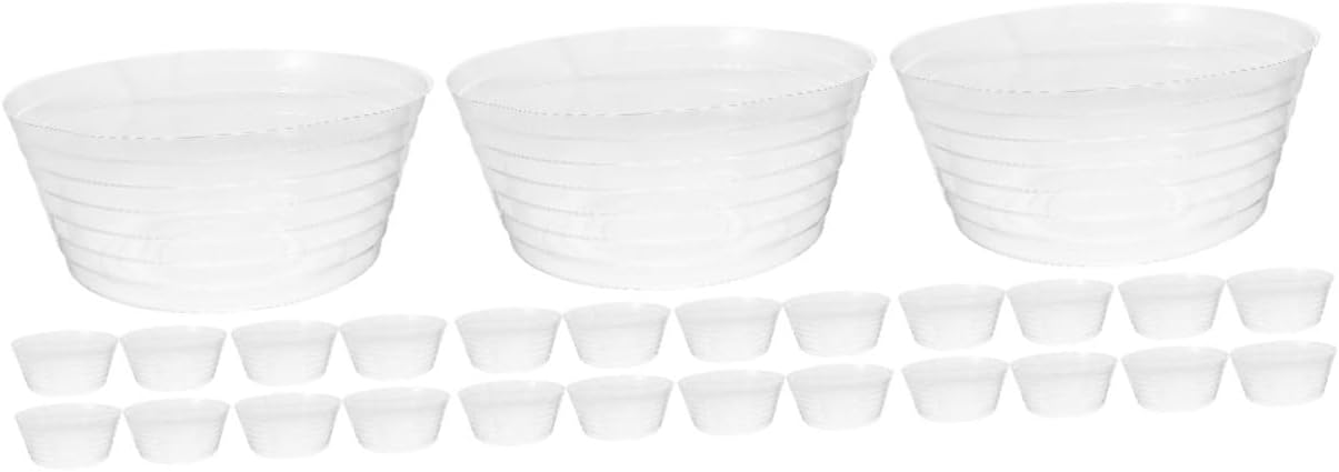 Mipcase 30pcs Large Flowerpot Saucer Indoor Planter Tray for Pots Drip Tray to Protect Flower Pot Accessory for Easy Care