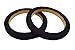 Nippon America 8 Pieces 6.5 Inch MDF Wood Speaker Spacer Rings with Black Carpet 4 Pairs -RING-065Cbk