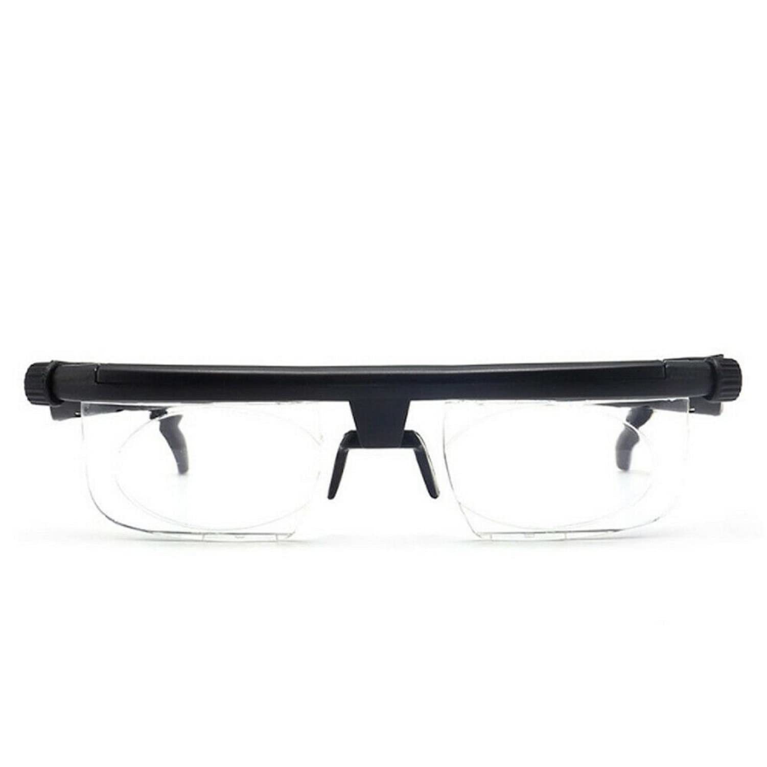 Flex Focus Adjustable Glasses Dial Vision Reading Glasses Zoom Eyeglasses for Men Women, Black