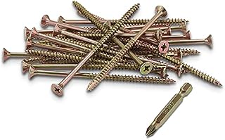SEQUAL® Hyper Drive Wood Screws M6x150mm (Box Of 50), Self Countersinking Head For Flush Smooth Finish, Woodscrews Pack With Knurled Thread For Easier Drive And Holding Power, Rust Resistant Screw Set
