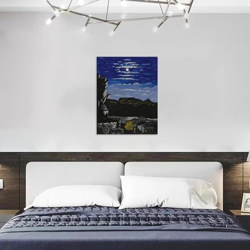 Tableau décoration murale de luxe colline nuit LXURY - 5