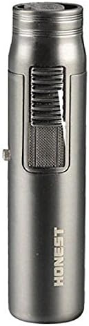Honest BC520 Portable Torch Jet Frame Pen Style Cigarette Cigar Butane Gas Lighter - Black