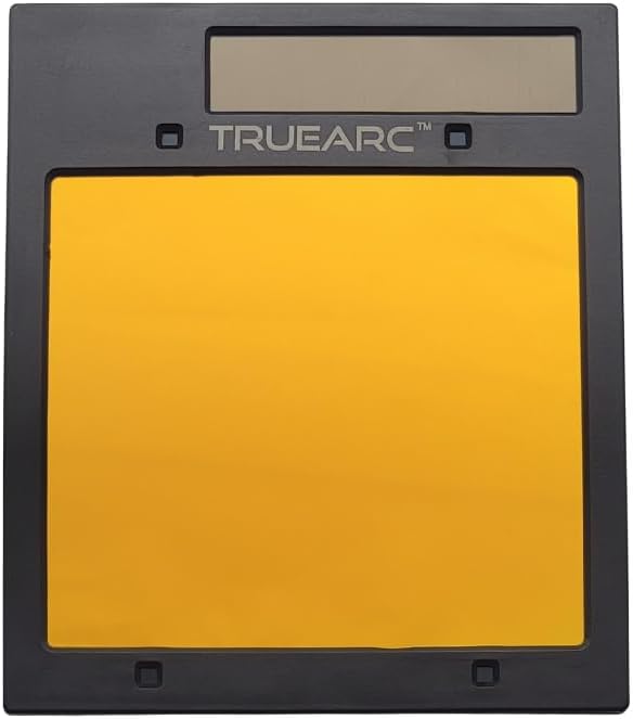 XL Blue Auto Darkening Welding Lens, 5-1/4" x 4-1/2" Large View, Shade 5-13, High Definition Clarity with Blue Hue