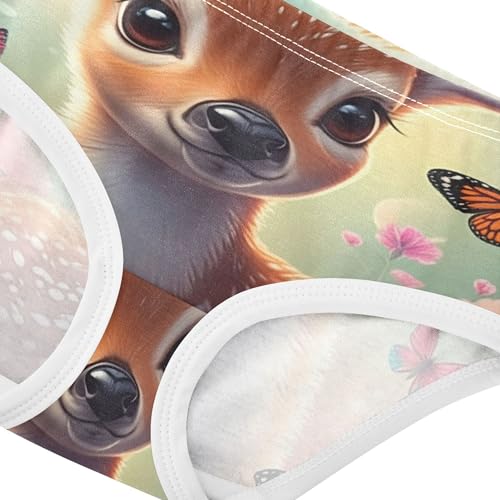 Fun Print Girls Underwear Toddler 2t Cotton Panties Little Girl Cute Deer Spring Floral Briefs Underpants4