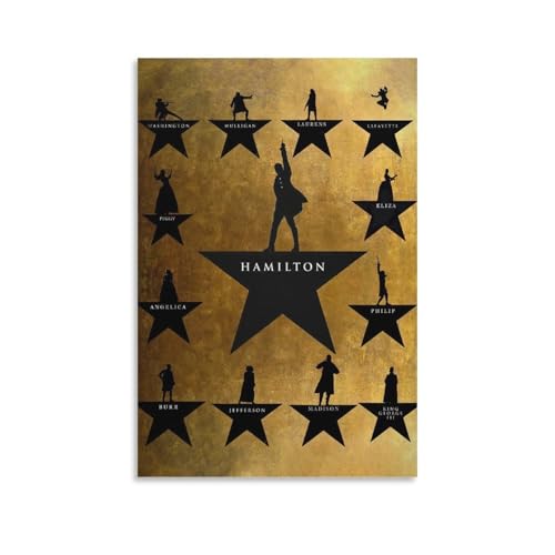 VSXLEOZ Vintage Hamilton Poster Hamilton Role Character Parking Spot American