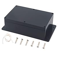Vista 12 de Zulkit Caja de conexiones de plástico ABS a prueba de polvo impermeable IP65 cajas eléctricas universales recinto de proyecto con oído fijo negro