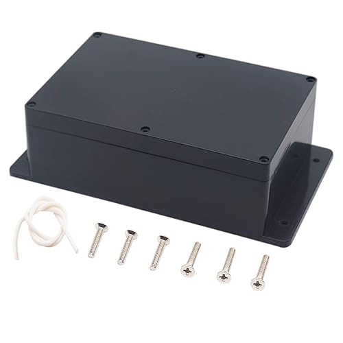 Miniatura 12 de Zulkit Caja de conexiones de plástico ABS a prueba de polvo impermeable IP65 cajas eléctricas universales recinto de proyecto con oído fijo negro