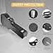 TOPURWAY Electric LP Guitar Hard Case for Les Paul Style Electric Les Paul Guitar Wooden Hard Shell Lockable Extr Storage, Black
