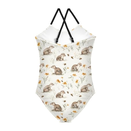 KLL Girl 1-Piecing Swimsuits Beach Swimwear Toddler Girls Swim Suit2