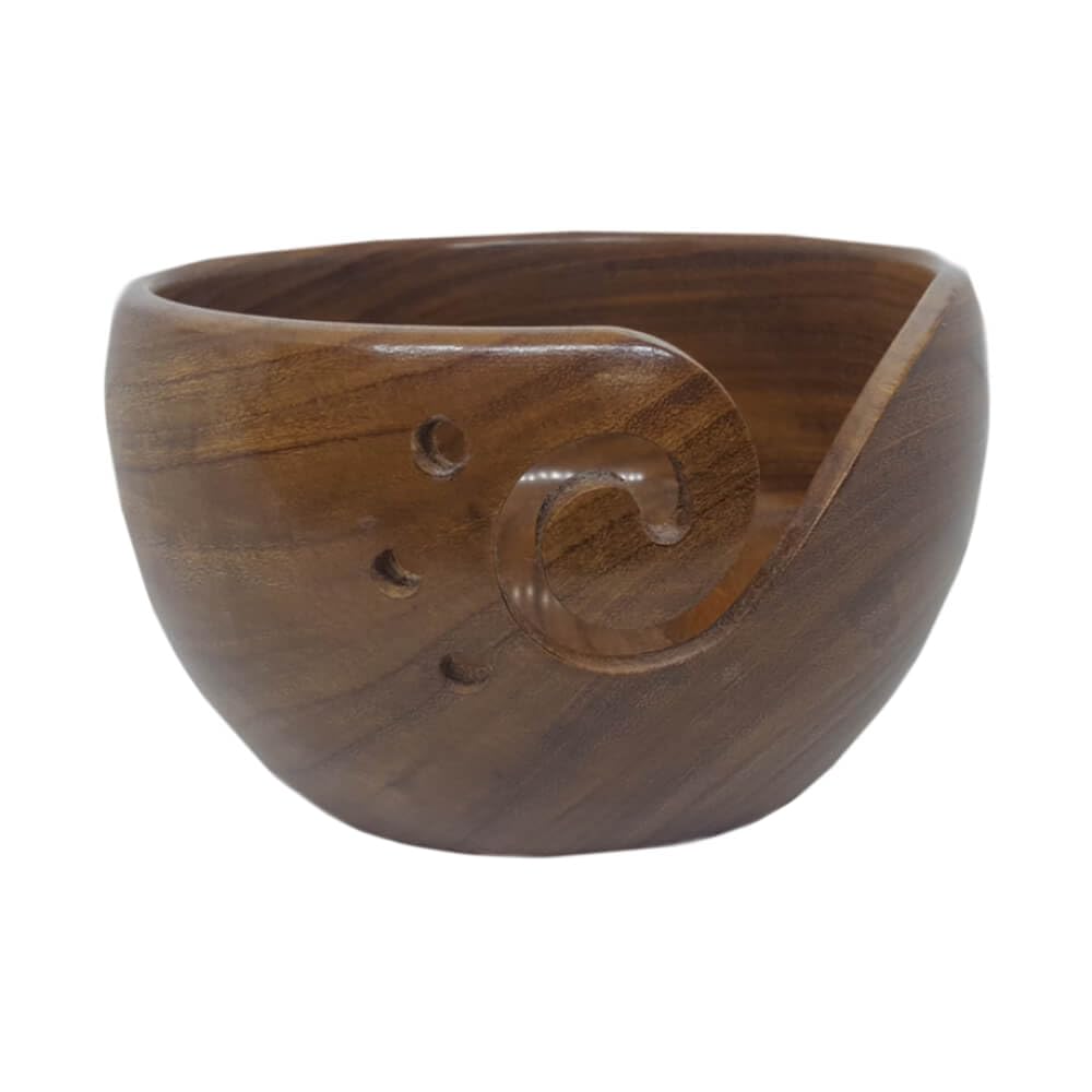 Scheepjes Rosewood Yarn Bowl 15x10cm - Knitting and Crochet Storage