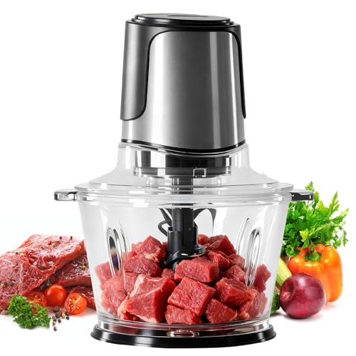 NEWBULIG Electric Food Processor Vegetable Chopper, 450W Meat...