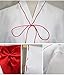 Girls White Kimono Red Hakama Pants Outfit Women's Japanese Anime Kikyo Miko Kimono Cosplay Halloween Witch Costume (S, Red)