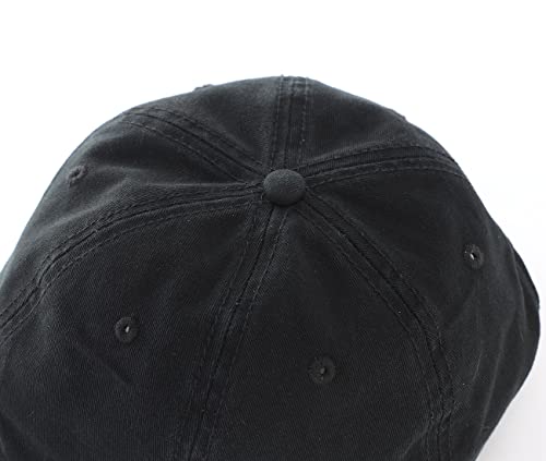 Home Prefer Men's Visor Sun Hat Upf50+ Adjustable Cotton Twill Baseball Cap Dad Hat Low Profile Golf Hat Black #TOP3