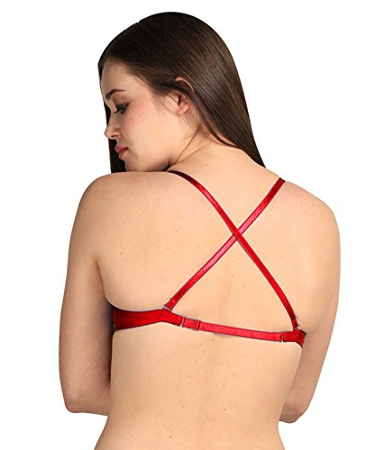 Image of Women's Lycra,Blend & Cotton Padded Wired Push-Up Bra
