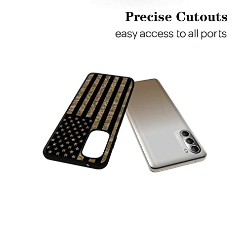 Compatible With Motorola Moto G Stylus 4G 2022 Case,Camo Usa American Flag Veteran Soldier Graphic Stylish Design For Moto Case Men Boys, Soft Silicone Cool Case For Moto #TOP1